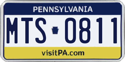 PA license plate MTS0811