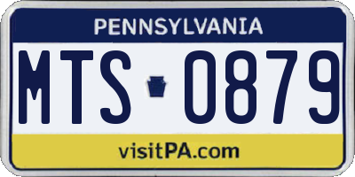 PA license plate MTS0879