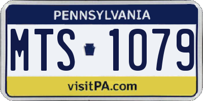 PA license plate MTS1079