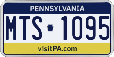 PA license plate MTS1095
