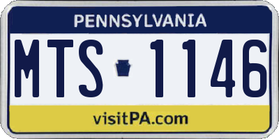 PA license plate MTS1146