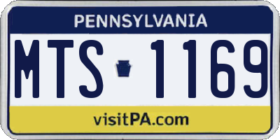 PA license plate MTS1169