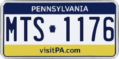 PA license plate MTS1176