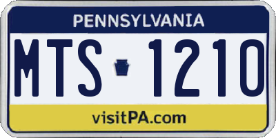 PA license plate MTS1210