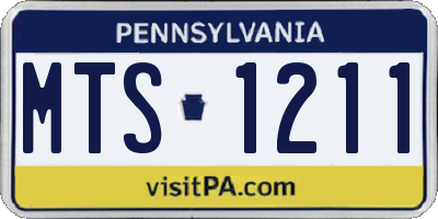 PA license plate MTS1211