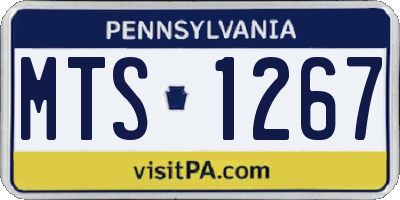 PA license plate MTS1267