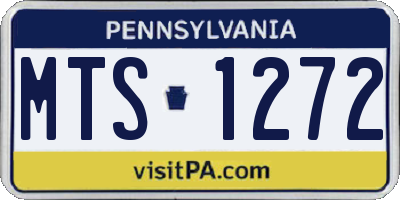 PA license plate MTS1272