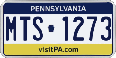 PA license plate MTS1273