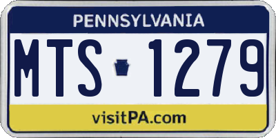 PA license plate MTS1279