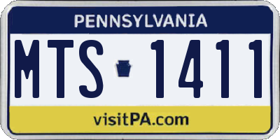 PA license plate MTS1411