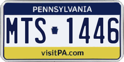 PA license plate MTS1446