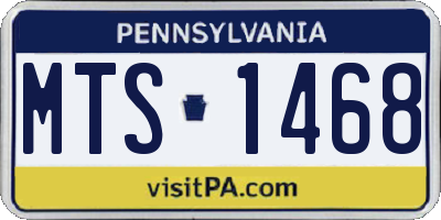 PA license plate MTS1468