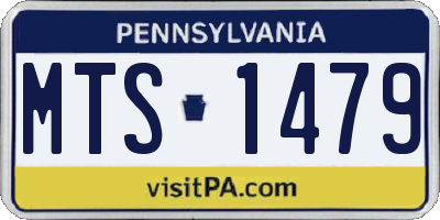 PA license plate MTS1479