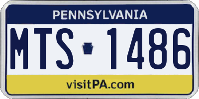 PA license plate MTS1486
