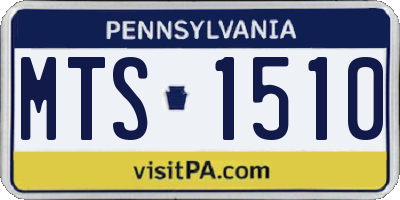 PA license plate MTS1510