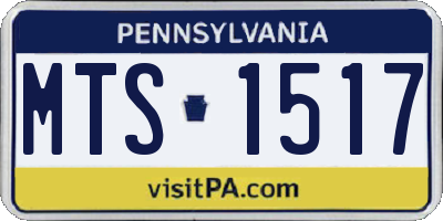 PA license plate MTS1517