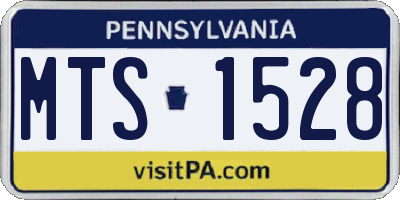 PA license plate MTS1528