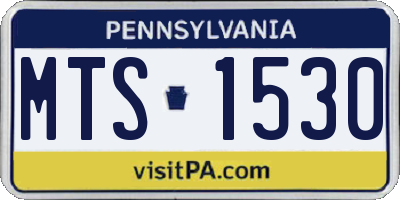 PA license plate MTS1530