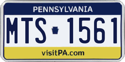 PA license plate MTS1561