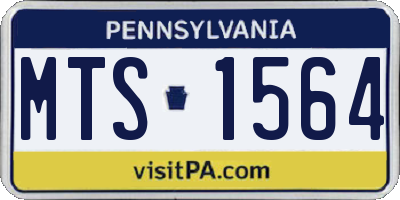 PA license plate MTS1564