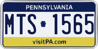 PA license plate MTS1565