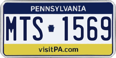 PA license plate MTS1569