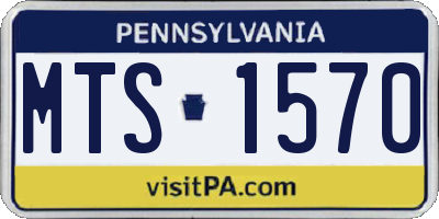 PA license plate MTS1570