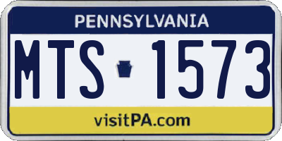 PA license plate MTS1573