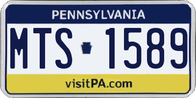 PA license plate MTS1589