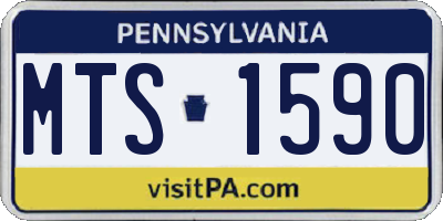 PA license plate MTS1590