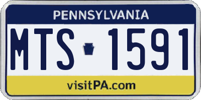 PA license plate MTS1591