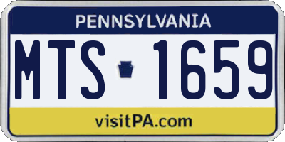 PA license plate MTS1659
