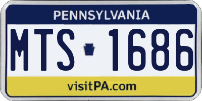 PA license plate MTS1686