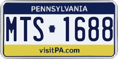 PA license plate MTS1688