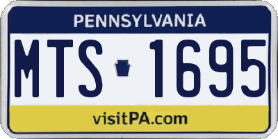 PA license plate MTS1695