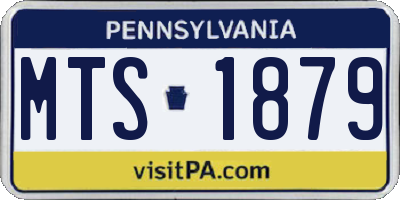 PA license plate MTS1879