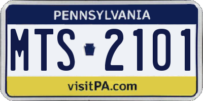 PA license plate MTS2101