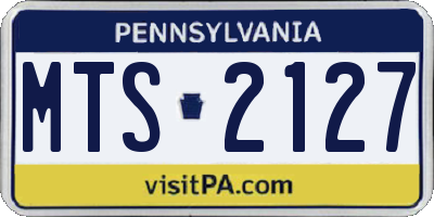 PA license plate MTS2127