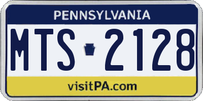 PA license plate MTS2128