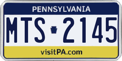 PA license plate MTS2145