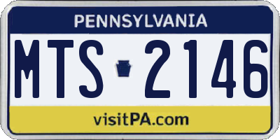 PA license plate MTS2146