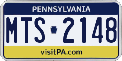 PA license plate MTS2148