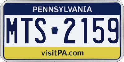PA license plate MTS2159