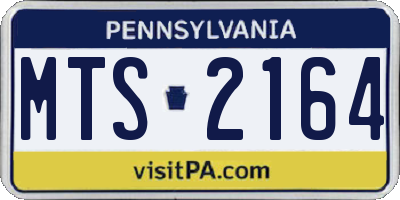 PA license plate MTS2164