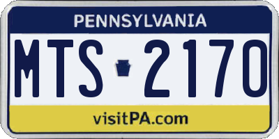PA license plate MTS2170