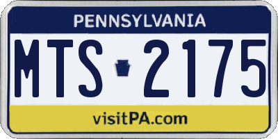 PA license plate MTS2175