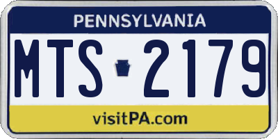 PA license plate MTS2179