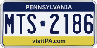 PA license plate MTS2186