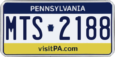 PA license plate MTS2188