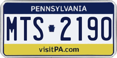 PA license plate MTS2190